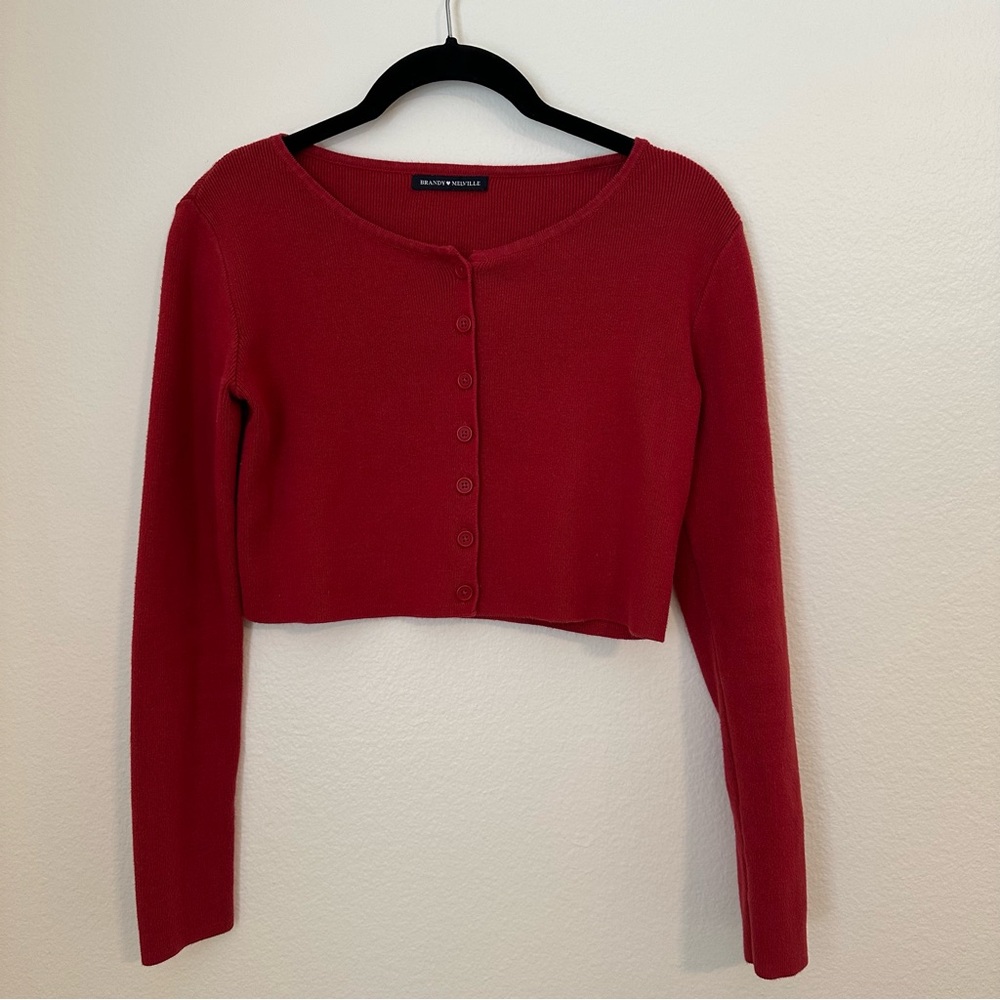 Brandy Melville Red Cardigan